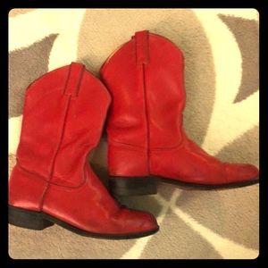 Sassy Red Wrangler Western or Cowboy Boots